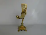Decoratieve drinkhoorn op figuurlijke standaard – foto 4 – kavel bij De Kringwinkel, Diest