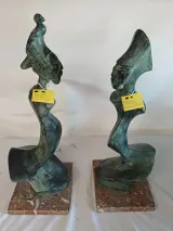 Set van 2 kunstwerken van Enca Caen (Enzo Carels) – kavel bij De Kringwinkel, Oudenaarde