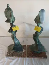 Set van 2 kunstwerken van Enca Caen (Enzo Carels) – foto 10 – kavel bij De Kringwinkel, Oudenaarde