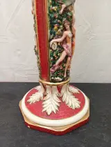 Vintage Italiaanse piedestal met vaas – foto 3 – kavel bij De Kringwinkel, Ronse
