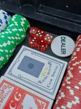 Opvouwbaar pokertafelblad met toebehoren – foto 4 – kavel bij De Kringwinkel, Ninove