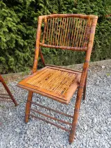 Set van 4 vintage bamboe klapstoelen – foto 6 – kavel bij De Kringwinkel, Ninove