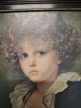 Ingelijst canvas portret Greuze: Jonge Knaap – foto 2 – kavel bij De Kringwinkel, Herzele