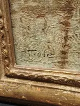 Schilderij bostafereel Jan Tiele – foto 2 – kavel bij De Kringwinkel, Ninove