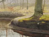 Schilderij bostafereel Jan Tiele – foto 4 – kavel bij De Kringwinkel, Ninove