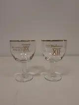 Twee officiële Westvleteren XII proefglaasjes – kavel bij De Kringwinkel, Ronse