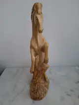 Vintage sculptuur steigerend paard – foto 2 – kavel bij De Kringwinkel, Herzele