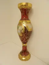 Boheems glazen (kristal?) vaas – foto 3 – kavel bij De Kringwinkel, Leopoldsburg