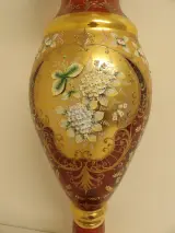 Boheems glazen (kristal?) vaas – foto 6 – kavel bij De Kringwinkel, Leopoldsburg