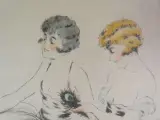 Schitterende pendanten Art Déco Drogenaaldetsen – E. Naudy (Edouard Renaudin, 1890-1980) – ca. 1920/1930 – foto 3 – kavel bij De Kringwinkel, Heverlee
