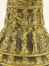 Antieke messingen liturgische handbel/altaarbel – foto 5 – kavel bij De Kringwinkel, Antwerpen