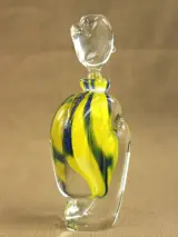 Verrerie d’Art d’Alvignac – decoratief glazen parfumflacon, 1999 – foto 2 – kavel bij De Kringwinkel, Antwerpen