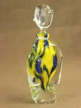 Verrerie d’Art d’Alvignac – decoratief glazen parfumflacon, 1999 – foto 4 – kavel bij De Kringwinkel, Antwerpen