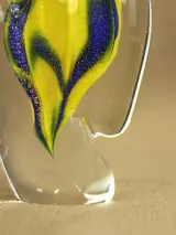 Verrerie d’Art d’Alvignac – decoratief glazen parfumflacon, 1999 – foto 7 – kavel bij De Kringwinkel, Antwerpen