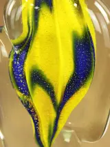 Verrerie d’Art d’Alvignac – decoratief glazen parfumflacon, 1999 – foto 9 – kavel bij De Kringwinkel, Antwerpen