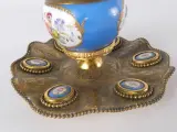Vintage bureau-inktpot in Sèvres-stijl – foto 6 – kavel bij De Kringwinkel, Heverlee