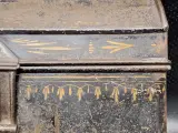 Set van 2 Antieke Antwerpse / Franse Handgeschilderde Blikken Schatkistjes - Volkskunst – foto 5 – kavel bij De Kringwinkel, Gent