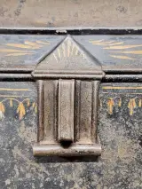 Set van 2 Antieke Antwerpse / Franse Handgeschilderde Blikken Schatkistjes - Volkskunst – foto 7 – kavel bij De Kringwinkel, Gent