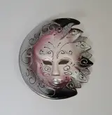 Set van 5 Venetiaanse decoratieve maskers handgeschilderd – foto 4 – kavel bij De Kringwinkel, Turnhout