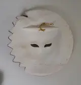Set van 5 Venetiaanse decoratieve maskers handgeschilderd – foto 5 – kavel bij De Kringwinkel, Turnhout