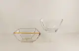 Set van 2 vintage Walther Glas schalen – Duitsland – kavel bij De Kringwinkel, Turnhout