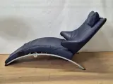 Iconische WK Wohnen Solo 699 relaxfauteuil - Stefan Heiliger - donkerblauw leder – foto 3 – kavel bij De Kringwinkel, Gent