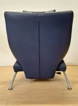 Iconische WK Wohnen Solo 699 relaxfauteuil - Stefan Heiliger - donkerblauw leder – foto 7 – kavel bij De Kringwinkel, Gent