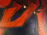 Abstract olieverfschilderij – E. GRON, 1993 – foto 4 – kavel bij De Kringwinkel, Heverlee
