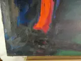 Abstract olieverfschilderij – E. GRON, 1993 – foto 7 – kavel bij De Kringwinkel, Heverlee