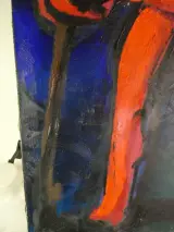 Abstract olieverfschilderij – E. GRON, 1993 – foto 8 – kavel bij De Kringwinkel, Heverlee