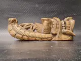 Driedelige set handgesneden Balinese maskers van hout – foto 4 – kavel bij De Kringwinkel, Gent