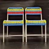 Vintage IKEA FÄRGGLAD kinderstoelen - set van vier - Maria Vinka (Jaren '90) – foto 4 – kavel bij De Kringwinkel, Gent