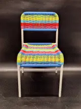 Vintage IKEA FÄRGGLAD kinderstoelen - set van vier - Maria Vinka (Jaren '90) – foto 5 – kavel bij De Kringwinkel, Gent