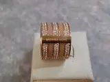 Stijlvolle Michael Kors rosegouden ring met Pave-kristallen – kavel bij De Kringwinkel, Gent
