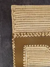 Patrizia Pepe raphia en lederen clutch – foto 8 – kavel bij De Kringwinkel, Gent