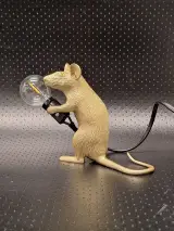 Seletti Mouse Lamp Gold “Step” - iconische designlamp van Marcantonio – foto 2 – kavel bij De Kringwinkel, Gent