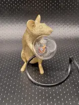 Seletti Mouse Lamp Gold “Step” - iconische designlamp van Marcantonio – foto 5 – kavel bij De Kringwinkel, Gent
