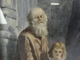 Gesigneerde aquarel "L'Aveugle" (De Blinde Bedelaar) - Louise de Melotte, 1898 - vergulde lijst – foto 2 – kavel bij De Kringwinkel, Heverlee