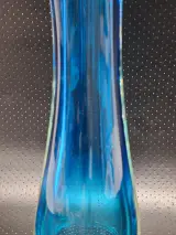 Vintage vaas in Murano-stijl met blauwe Sommerso kern – foto 6 – kavel bij De Kringwinkel, Gent