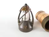 Vintage mijnwerkerslamp op batterijen / Decoratieve koperen lantaarn – foto 3 – kavel bij De Kringwinkel, Heverlee