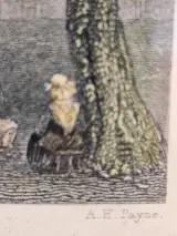 Twee antieke staalgravures van Brugge - handgekleurd, ca. 1830 - William Henry Bartlett – foto 7 – kavel bij De Kringwinkel, Gent