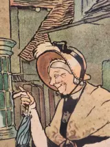 Good Morning, Mrs. Flanagan en Good Morning, Squire Brown - set van twee kleurrijke prenten - Cecil Aldin – foto 10 – kavel bij De Kringwinkel, Gent