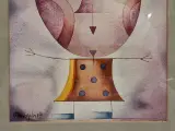 Geometrische figuur - originele aquarel, gesigneerd en gedateerd 1984 - Milan Lapka – foto 5 – kavel bij De Kringwinkel, Gent