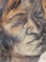Expressief vrouwenportret gesigneerd en gedateerd 1944 - Carmen Dionyse – foto 3 – kavel bij De Kringwinkel, Gent