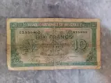Lot van 10 historische belgische bankbiljetten - Belgische Frank en Belga - Jaren '30 - '50 – foto 8 – kavel bij De Kringwinkel, Gent