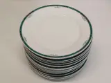 67-delig Porcelaine de Sologne servies met groene gemarmerde rand - Frankrijk – foto 9 – kavel bij De Kringwinkel, Gent