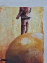 Abstracte compositie met zwevende bollen - Kleurenlithografie 27/50 E.A. - Örjan Wikström – foto 10 – kavel bij De Kringwinkel, Gent