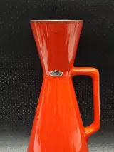 Vintage Bay Keramiek Schenkkan / Vaas - Feloranje "Fat Lava" Tijdperk - West-Germany – foto 5 – kavel bij De Kringwinkel, Gent