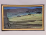 Geabstraheerd landschap met velden (1969) - B. Van De Velde – kavel bij De Kringwinkel, Gent