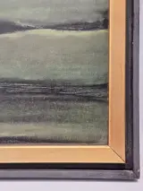 Geabstraheerd landschap met velden (1969) - B. Van De Velde – foto 3 – kavel bij De Kringwinkel, Gent
